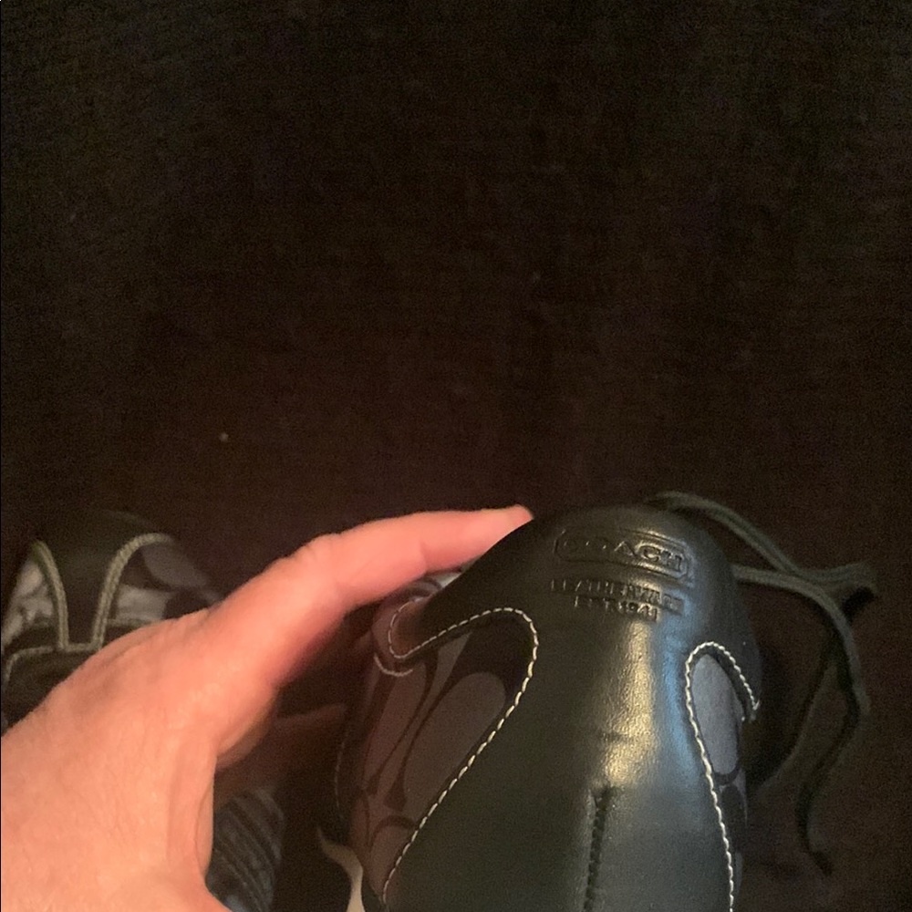 Black and Gray Patterned Sneakers from Coach - Picture 5 of 6